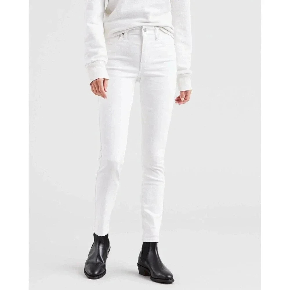 ⚡️Levi's Women's 721 High-Rise Skinny Jeans - Soft Clean White 00 Medium (24x30)